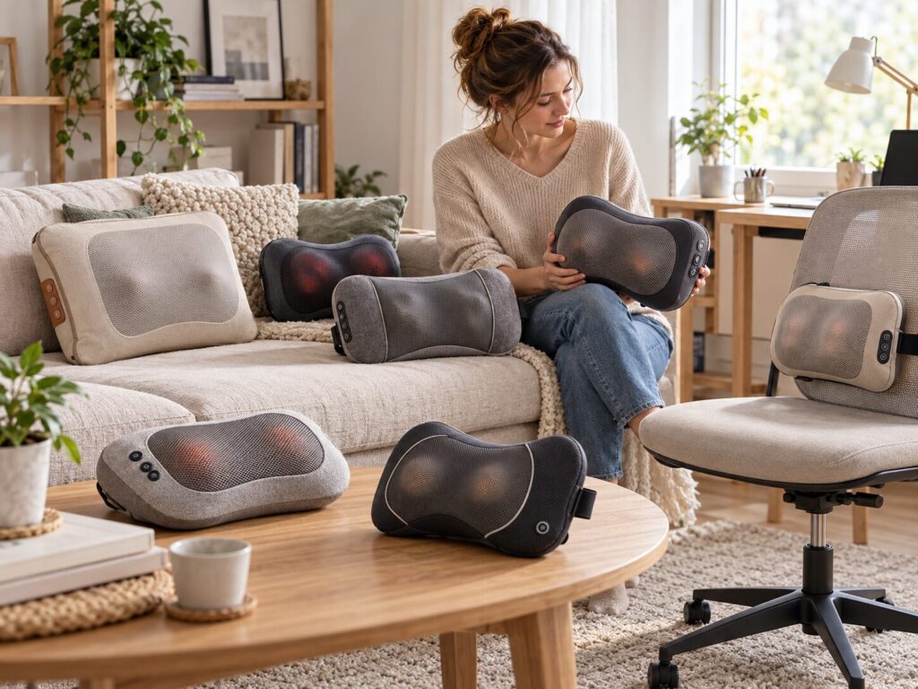 Massagekissen Vergleich 2026: 7 aktuelle Modelle im Vergleich