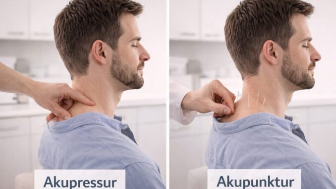 Akupressur vs. Akupunktur – Druckbehandlung im Vergleich zu Nadelstimulation