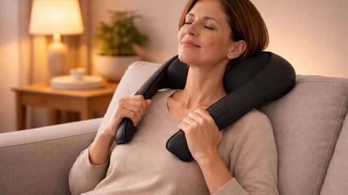 Shiatsu Nackenmassagegerät – Wirkung, Technik und Grenzen