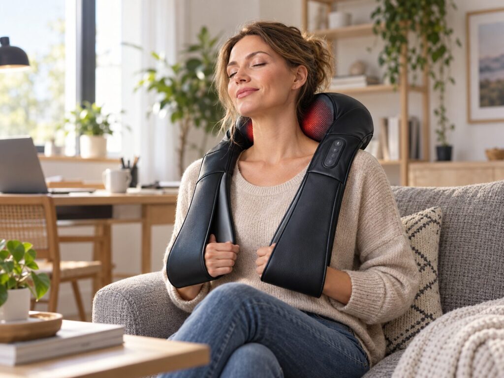 Nackenmassagegerät bei Verspannungen: Wirkung, Anwendung und Grenzen 1 Nackenmassagegerät bei Verspannungen: Wirkung, Anwendung und Grenzen