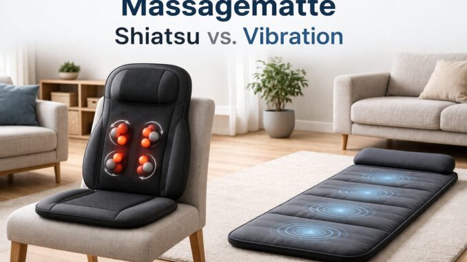 Shiatsu vs Vibration Shiatsu oder Vibrations-Massagematte – welche Technik passt zu wem?