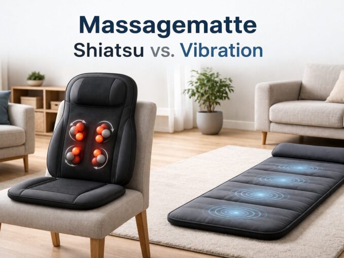 Shiatsu oder Vibrations-Massagematte – welche Technik passt zu wem?