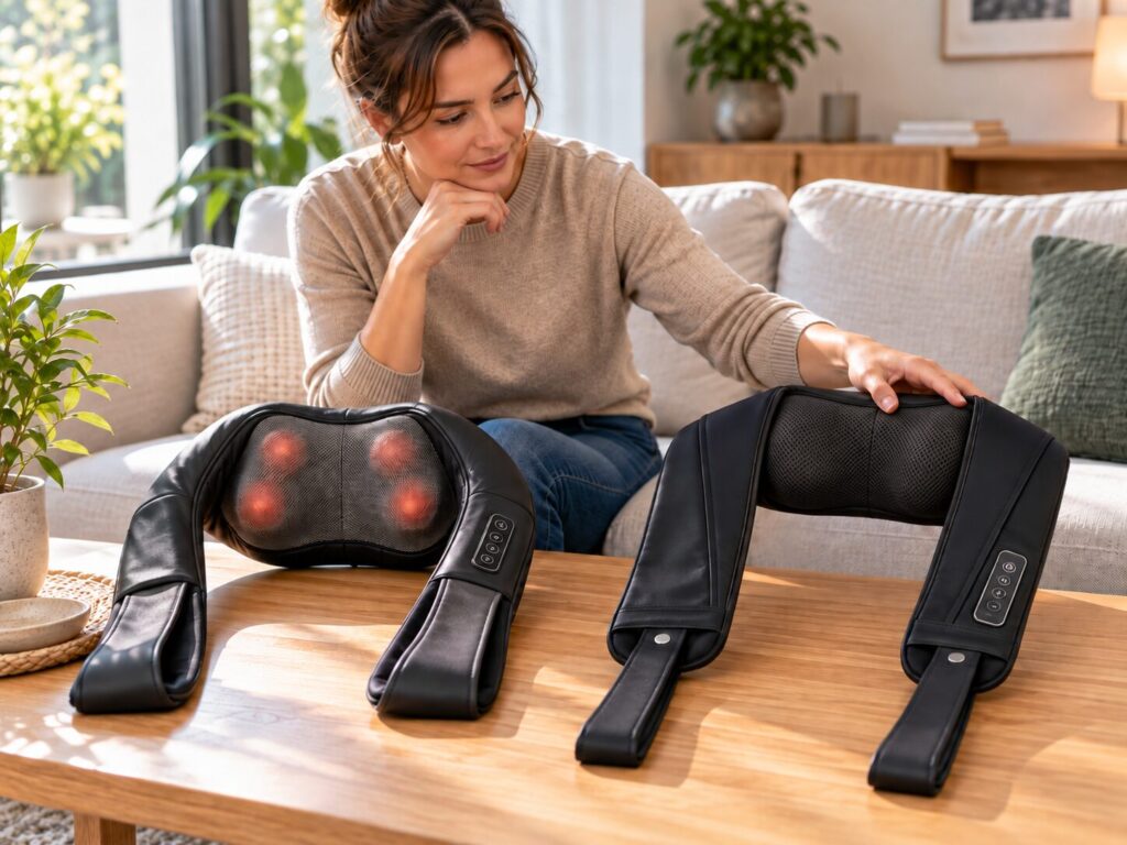 Klopfmassage oder Shiatsu – zwei Nackenmassagegeräte zur Auswahl
