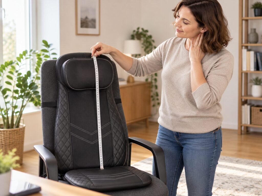 Massageauflage und Körpergröße – warum Passform entscheidend ist