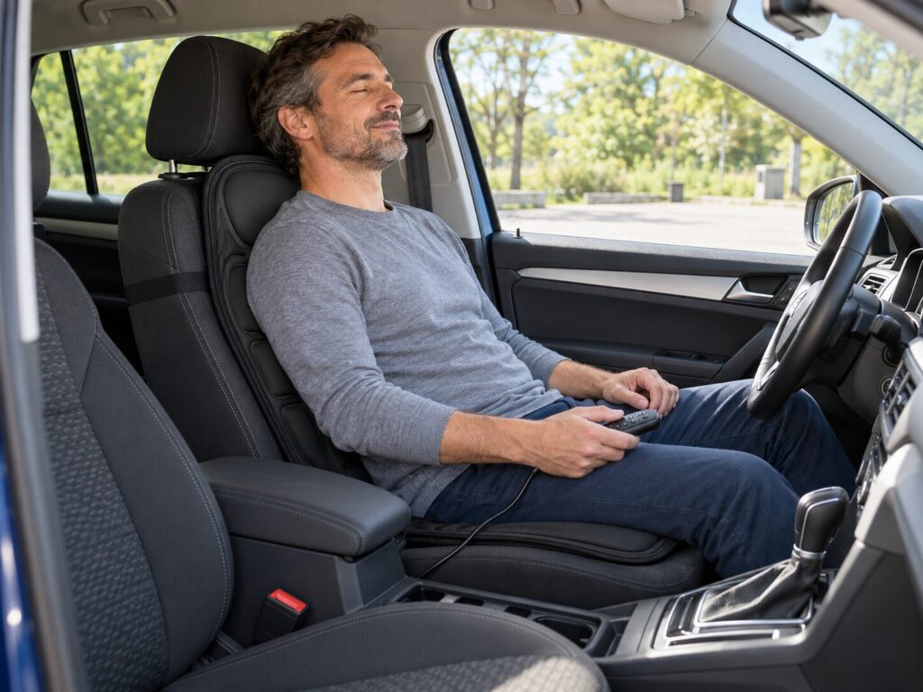Massageauflage fürs Auto – sinnvoll und sicher? 1 Massageauflage fürs Auto – sinnvoll und sicher?