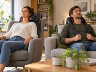 Massageauflage und Nackenmassagegerät im direkten Vergleich