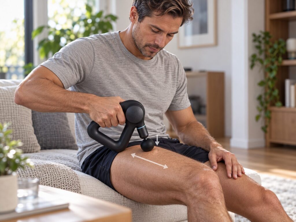 Massagepistole richtig anwenden – Druck, Bewegung und Intensität