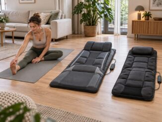Yogamatte, elektrische Stretchingmatte und Massagematte im Vergleich